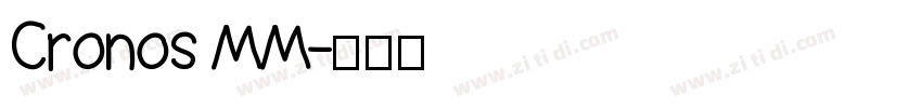 Cronos MM字体转换